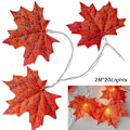 Miniatyrbild 4 av 5: Thanksgiving Led Maple Leaf String Light Christmas Holiday Dekoration Bröllop