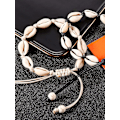 Miniatyrbild 3 av 4: Shell Anklet Shell Virkad Ankel Armband Handgjord Boho Shell Bead Anklet