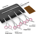 Miniatyrbild 2 av 5: Dog Grooming Scissors Kit Professionell säkerhetsgallringssax Kam Pink