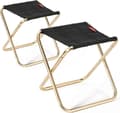 Hopfällbar campingpall, ultralätt, 2-pack