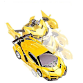 Miniatyrbilde 2 av 4: Robotbil som transformerer leker med fjernkontroll Yellow