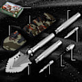 Miniatyrbild 2 av 5: Överlevnadsskyffel Vikbar multifunktionell camping utomhus, militär hopfällbar spade för grävning, vandring, bilnödsituation 1-section handle