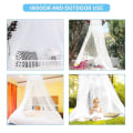 Miniatyrbilde 3 av 5: Jenter Seng Baldakin Myggnett White Dome Mesh Baldakin Mygggardiner