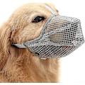 Miniatyrbillede 1 af 5: Hundemundkurv med justerbare stropper, blødt netbeklædt næseparti til små mellemstore hunde Gray XL