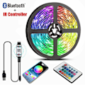 Miniatyrbillede 1 af 5: 10m 5m Led Strip Lys Rgb Infrarød Bluetooth Kontrol Luces Lysende Dekoration Til Stue 5050 Båndbelysning Fita Lampe Bluetooth IR Control 2m