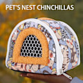 Pikkukuva 4 / 5: Bärbar Smådjur Igelkottsväska Utomhusresor Marsvin Råtta Chinchillas Bärpåse multicolor