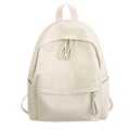 Miniatyrbild 1 av 4: Mode ryggsäck högkvalitativt PU läder ryggsäck för kvinnor för tonårsflickor Skolaxelväska Bagpack Mochila Ryggsäck Beige Beige