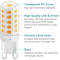 Pikkukuva 3 / 4: G9 LEDlampa 3W Varmvit 2700K,LEDlampor 420LM, 5kpl