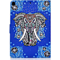 Miniatyrbild 2 av 3: Ipad 10.2 Generation Cover Pu Läder Case Flip Stand Fodral med kortplats och Auto Sleep / Wake Up-funktion för Ipad 10.2, Elephant