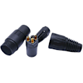 Miniatyrbillede 2 af 3: 3-benet Xlr-stik Han-hun-stik Mic Jack-stik Elektrisk adapter MF MF