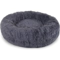 Miniatyrbillede 1 af 5: Rund Hundekurv Kattepude Donutkurv, (S) 40 cm Ø Mørkegrå