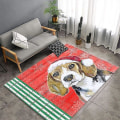 Miniatyrbild 1 av 2: Heminredning Modern 3d Juldekor Entré Matta Vardagsrum Soffbordsfilt Jultomtematta Sovrumsmattor 28 80x120cm