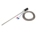 M12 Sond Termoelement PT100 Rostfritt Stål Temperatursensor Sond 200mm 0-400°C5m