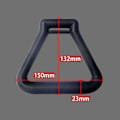 Miniatyrbild 3 av 5: 2 st Gymringar Gymnastikringar, Triangulära Pull-up Ringband Red