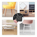 Miniatyrbilde 3 av 3: Sklisikker selvklebende gummifotputer Sort Funiture Stolputer Protector Gulvbeskyttere Square 30pcs