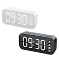 Miniatyrbild 2 av 5: Mini Multi-funktion trådlös Bluetooth Audio Mirror Väckarklocka Smart Speaker White