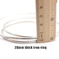 Miniatyrbillede 4 af 5: 10 stk/sæt metal Macrame bøjle ringe til drømmefangere og gør-det-selv-håndværk Silver