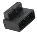 Miniatyrbillede 7 af 8: USB Front Panel Adapter Front Panel Stikkontakt 90° Albue USB3.0 19Pin til 20Pin Header Adapter til PC Motherboard Type B