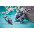 Miniatyrbild 2 av 5: Chakra Crystal Pendel Hexagonal Reiki Healing Crystal Points Ädelsten Dowsing Pendel för spådom Scrying Wicca Amethyst