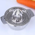 Miniatyrbillede 2 af 5: Rustfrit stål citronpresser, juicer med skål beholder til appelsiner citroner frugt hjemmelavet juice i køkkenet