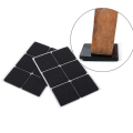 Miniatyrbilde 1 av 3: Sklisikker selvklebende gummifotputer Sort Funiture Stolputer Protector Gulvbeskyttere Square 12pcs