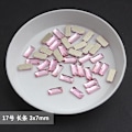 Miniatyrbillede 1 af 5: Engros lys pink multi stil flad ryg negl Rhinestone specialformede krystaller neglekunst sten 3d personlig dekoration 17-100pcs
