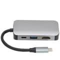 Miniatyrbilde 1 av 8: 4-i-1 Type-C Dockingstasjon Type-C til HD Multimedia Interface/PD/USB/VGA-adapter