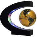 Miniatyrbilde 1 av 5: Flytende Globe Med Led Lys C Form Magnetisk Floating Globe Verdenskartdekorasjon