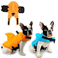 Miniatyrbillede 1 af 4: Shark Shape Hundesvømning Redningsvest Jakkedragt