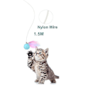 Miniatyrbild 4 av 5: Hhcx-electric Cat Toy Teaser Feather Toys With Catnip Cat Interactive Toy Stick Feather Wand(pink)