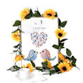 Miniatyrbillede 1 af 5: Solsikke Blomst Rattan Simulering Blomst 10 Stor Solsikke Blomst Real Scene Dekoration Rattan Hjem Pipe Winding Solsikke sunflower vine