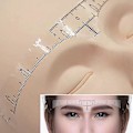 Miniatyrbild 5 av 5: 100pcs Eyebrow Ruler, Disposable Brow Ruler Adhesive Eyebrow Sticker Stencil Guide Measuring Tool