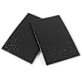 Miniatyrbilde 1 av 3: Sklisikker selvklebende gummifotputer Sort Funiture Stolputer Protector Gulvbeskyttere Square 2pcs