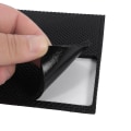 Miniatyrbilde 2 av 3: Sklisikker selvklebende gummifotputer Sort Funiture Stolputer Protector Gulvbeskyttere Square 4pcs