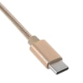 Miniatyrbilde 3 av 4: Adapter Type C Datakabelkontakt Usb C metallledning 11 tommers lader Gylden Golden