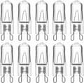 10-pack dimbara G9 halogenlampor, 28W 230V 370LM 2700K varmvit belysning