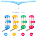 Miniatyrbillede 3 af 5: Plasthamster drikkedunk vandflaske dispenser foderautomat Hængende marsvin egern kanin drikke flaske kæledyr drikke springvand blue 80ml