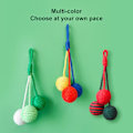 Miniatyrbillede 3 af 5: Cat Scratch Toy Inbyggd skramlande sten Reptålig husdjur Katt Hängande Sisal Scratch Ball Leksak Husdjurstillbehör Stad Blue
