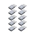 10 st 4K Displayport Dummy Plug DP Virtuell Skärmadapter EDID Headless Ghost Emulator Grafikkort Vi Grey