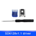 Miniatyrbild 2 av 5: 128 Microstep SD6128 V1.1 Stepstick Stepper Motor Driver Module med kylfläns för 3D-skrivare