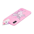 Miniatyrbilde 4 av 4: For Iphone X / Xs Støtsikker Cartoon Tpu-beskyttelsesveske (enhjørning)