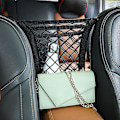 Miniatyrbillede 4 af 5: Auto Interiør Sæde Ryg Elastisk Mesh Mesh Auto Styling Opbevaringstaske Lomme Bur Mesh Lomme Holder Bildele Bagagerum