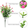 Miniatyrbillede 3 af 5: 4 stk kunstige blomstereukalyptusbuketplanter Grønt, Uv-resistente falske eukalyptusblomster (lilla) Pink