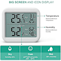 Miniatyrbild 4 av 5: Digital termohygrometer, stor inomhus-lcd-termometer, temperatur
