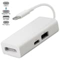Miniatyrbillede 1 af 4: 【BQ】USB-C 3-i-1 MagSafe Adapter Type C Til MagSafe 1/2 Konverter Til Bærbare Computere White