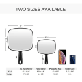 Miniatyrbild 4 av 5: Hand Mirror, Extra Large Black Handheld Mirror With Handle, 9" W X 12.4" L