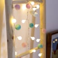 Miniatyrbild 5 av 5: Batteridrivna Led String Lights, Globe Pompoms Bollar Jul Inomhus (rosa) Grön Green