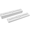 Miniatyrbild 4 av 5: 100pcs Eyebrow Ruler, Disposable Brow Ruler Adhesive Eyebrow Sticker Stencil Guide Measuring Tool