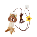 Miniatyrbild 1 av 5: Kattleksakssugkopp med hög elasticitet Rephängande Catnip Interactive Kitten Hängande Automatisk rolig leksak för inomhusstad Coffee