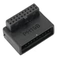 Miniatyrbillede 2 af 8: USB Front Panel Adapter Front Panel Stikkontakt 90° Albue USB3.0 19Pin til 20Pin Header Adapter til PC Motherboard Type B